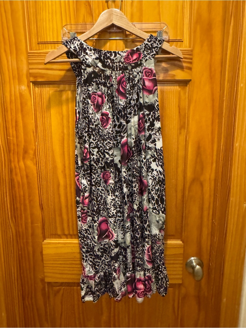 2x Animal Print with Roses Dress